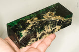 Stabilized box elder burl wood block