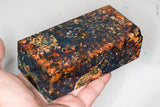 Large stabilized box elder burl wood block