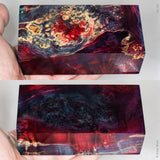Large stabilized box elder burl wood block
