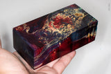 Large stabilized box elder burl wood block
