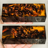 Stabilized box elder burl wood block