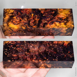 Stabilized box elder burl wood block