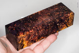 Stabilized box elder burl wood block