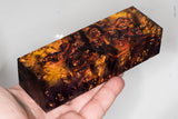 Stabilized box elder burl wood block