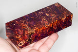 Stabilized box elder burl wood block