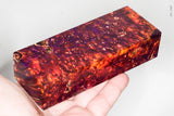 Stabilized box elder burl wood block