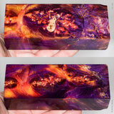 Stabilized box elder burl wood block