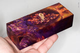 Stabilized box elder burl wood block