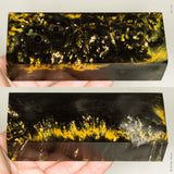 Stabilized box elder burl wood block