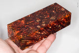 Stabilized box elder burl wood block