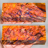 Stabilized box elder burl wood block