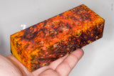 Stabilized box elder burl wood block