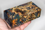Large stabilized box elder burl wood block