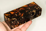 Stabilized box elder burl wood block