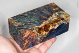 Stabilized box elder burl wood block