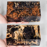 Stabilized box elder burl wood block