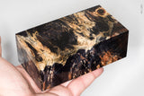 Stabilized box elder burl wood block