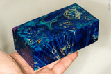 Large stabilized box elder burl wood block