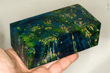 Large stabilized box elder burl wood block