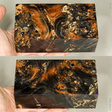 Large stabilized box elder burl wood block