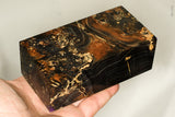 Large stabilized box elder burl wood block