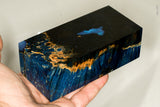Large stabilized box elder burl wood block