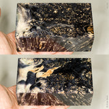 Large stabilized box elder burl wood block