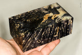 Large stabilized box elder burl wood block