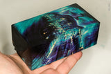 Large stabilized box elder burl wood block
