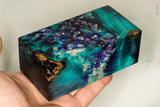 Large stabilized box elder burl wood block