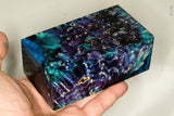 Large stabilized box elder burl wood block