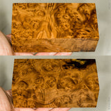 Large stabilized wood wild olive burl block