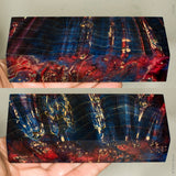 Stabilized box elder burl wood block