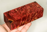 Stabilized box elder burl wood block