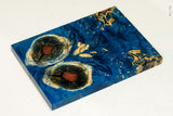 Stabilized box elder burl wood scales