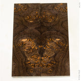 Stabilized oak burl wood scales