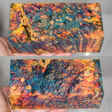 Large stabilized box elder burl wood block