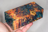 Large stabilized box elder burl wood block