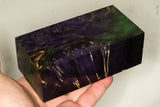 Large stabilized box elder burl wood block
