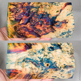 Large stabilized box elder burl wood block
