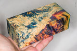 Large stabilized box elder burl wood block