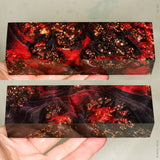 Stabilized box elder burl wood block