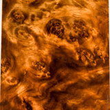 Stabilized wood golden amboyna burl block