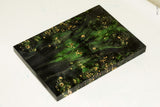 Stabilized box elder burl wood scales