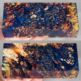 Large stabilized box elder burl wood block