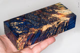 Large stabilized box elder burl wood block