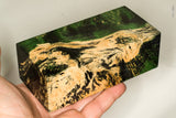 Large stabilized box elder burl wood block