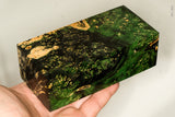 Large stabilized box elder burl wood block