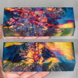 Stabilized box elder burl wood block