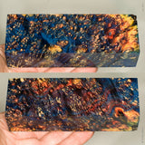 Stabilized box elder burl wood block